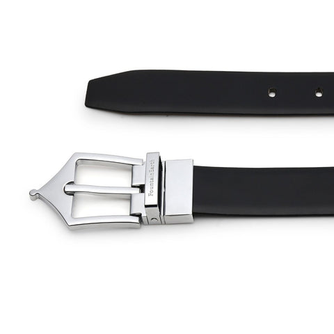 Classic Reversible Formal Belt (Midnight Silver) - FountainEarth