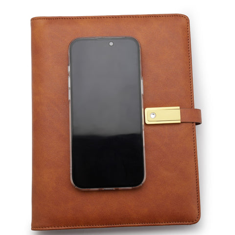 FountainEarth Smart Diary – Tan Edition | Where Craft Meets Innovation