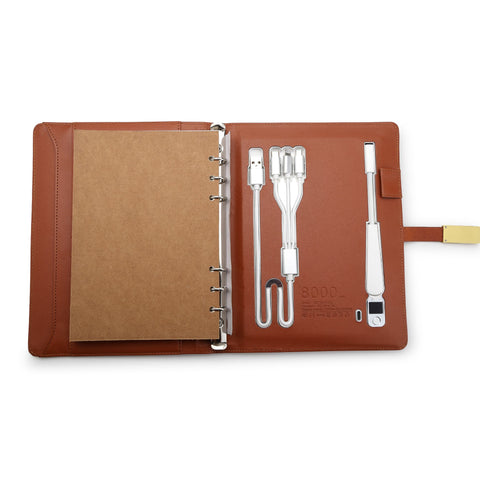 FountainEarth Smart Diary – Tan Edition | Where Craft Meets Innovation