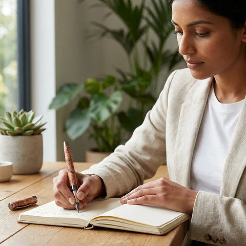 Rare Marble Finish Metal Body Roller Ball Pen_ FountainEarth