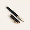 Ashoka Emblem Brass Pen — Solid Brass, Schmidt Refill - FountainEarth