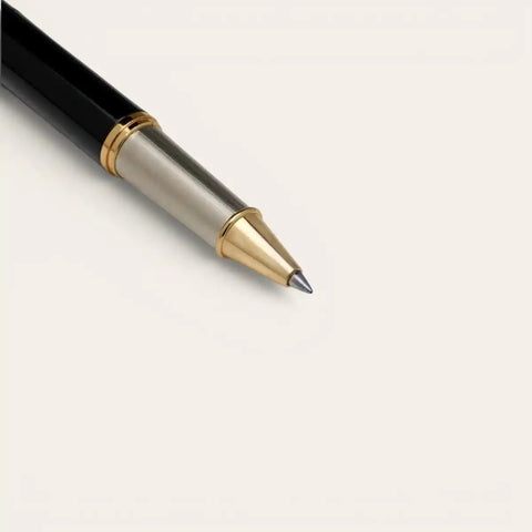 Ashoka Emblem Brass Pen — Solid Brass, Schmidt Refill - FountainEarth