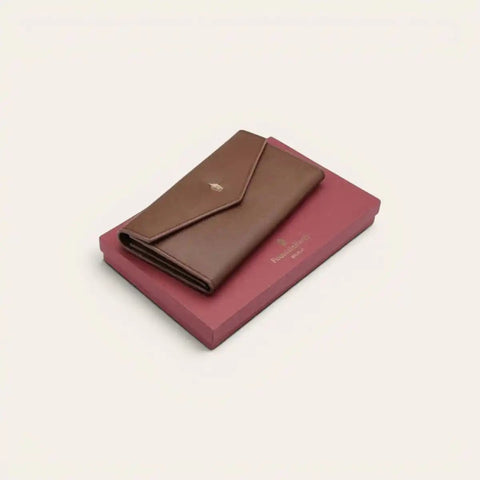 Carter Saffiano Magnetic Envelope Wallet for Women — 12 Cards - FountainEarth
