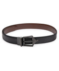 Classic Brogue Pattern Reversible Belt - Midnight Noir - FountainEarth