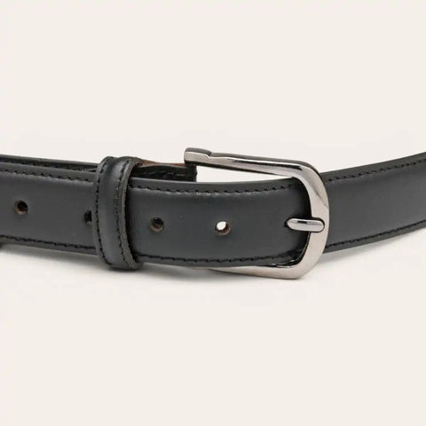 Classic Everyday Leather Belt — Smooth Finish, Pin Buckle, LWG - FountainEarth
