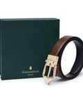 Classic Reversible Formal Belt (Chestnut Gold) - FountainEarth