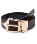 Classic Reversible Formal Belt (Chestnut Gold) - FountainEarth