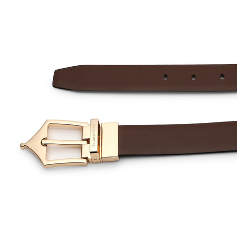 Classic Reversible Formal Belt (Chestnut Gold) - FountainEarth