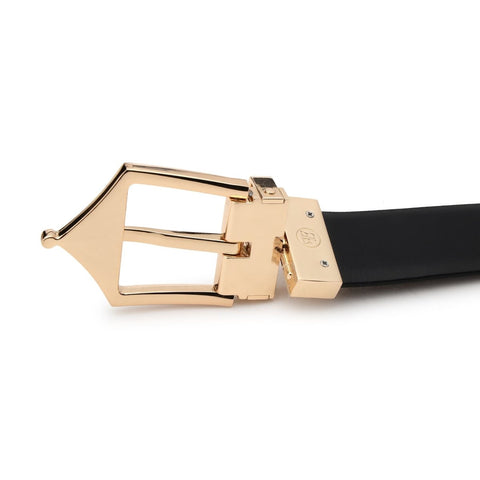 Classic Reversible Formal Belt (Chestnut Gold) - FountainEarth