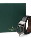 Classic Reversible Formal Belt (Midnight Noir) - FountainEarth