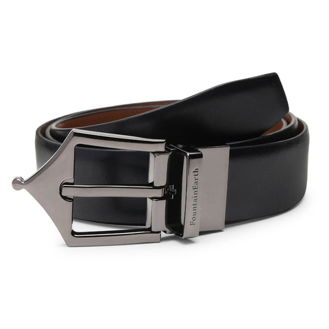 Classic Reversible Formal Belt (Midnight Noir) - FountainEarth