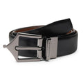 Classic Reversible Formal Leather Belt (Midnight Black) - FountainEarth