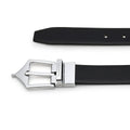 Classic Reversible Formal Leather Belt (Midnight Silver) - FountainEarth