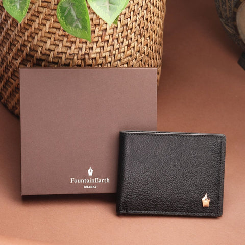 Classic Ultra Slim Bifold Leather Wallet - FountainEarth