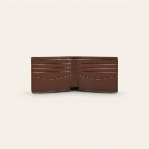 Classic Ultra Slim Bifold Wallet for Men — Pebbled, 8 Cards - FountainEarth