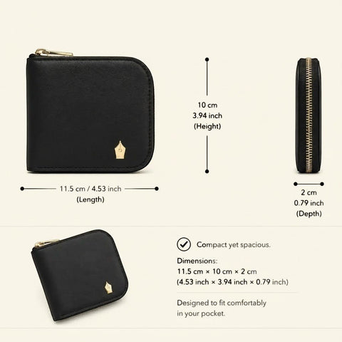 Compact Zip Wallet - FountainEarth