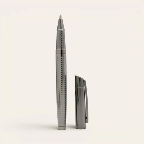 Croco Card Holder + Keyring + Gunmetal Brass Pen Gift Set - FountainEarth