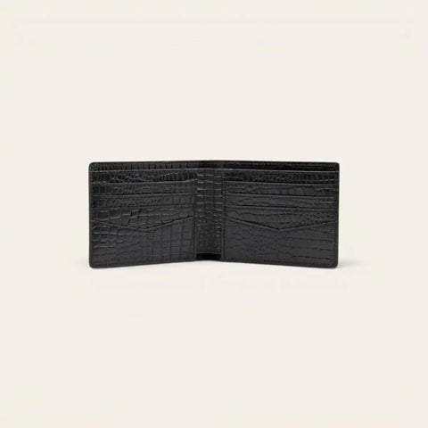 Croco Leather 4 - Piece Gift Set for Men — Wallet, Card Holder, Keyring, Brass Pen - FountainEarth