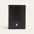 Croco Leather Passport Travel Wallet — Passport + 4 Cards - FountainEarth