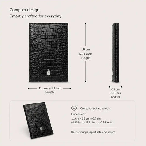 Croco Passport & Travel Wallet - FountainEarth