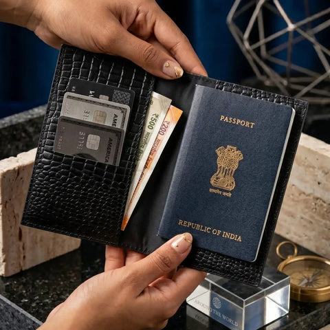 Croco Passport & Travel Wallet - FountainEarth