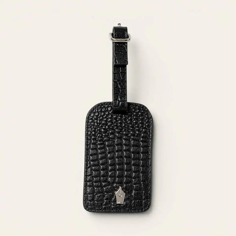 Croco Passport Wallet + Luggage Tag + Brass Pen Travel Set - FountainEarth