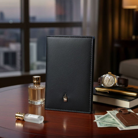 EcoPassport Recycled Leather Passport Cover for Men and Women - FountainEarth