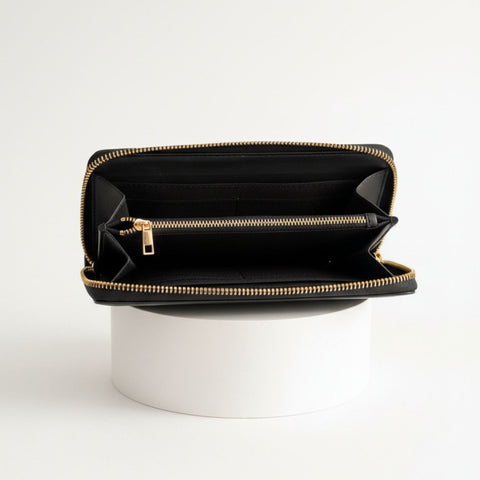 Esme Zipper Wallet — Crafted in Genuine Leather, Designed for Timeless Sophistication - FountainEarth