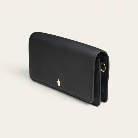 Eterna Recycled Leather Sling Bag for Women — Magnetic Flap, 6 Cards - FountainEarth