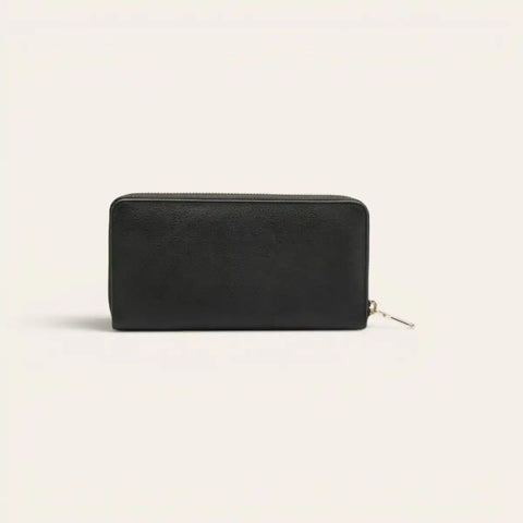 Everyday Slim Leather Wallet for Women — 8 Cards, Zip Compartment - FountainEarth