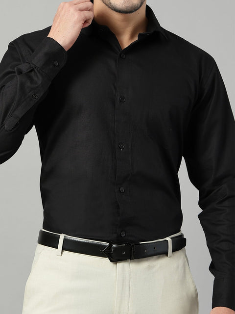 Executive Brogue Pattern Reversible Belt - Midnight Noir - FountainEarth