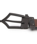 Executive Brogue Pattern Reversible Belt - Midnight Noir - FountainEarth