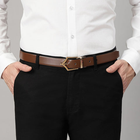 Executive Reversible Formal Belt (Chestnut Gold) - FountainEarth