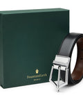 Executive Reversible Formal Belt (Midnight Silver) - FountainEarth