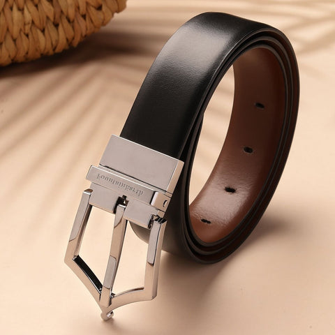 Executive Reversible Formal Belt (Midnight Silver) - FountainEarth