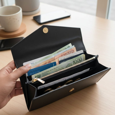 FountainEarth Cater Women’s Wallet – Natural Leather Edition - FountainEarth