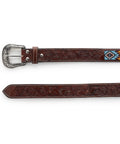 FountainEarth Gaucho - Inspired Beaded Leather Belt — Where Craft Meets Character - FountainEarth