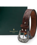 FountainEarth Gaucho - Inspired Beaded Leather Belt — Where Craft Meets Character - FountainEarth