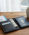 FountainEarth Recycled Leather Passport Cover - Sustainable Luxury for Modern Travel - FountainEarth