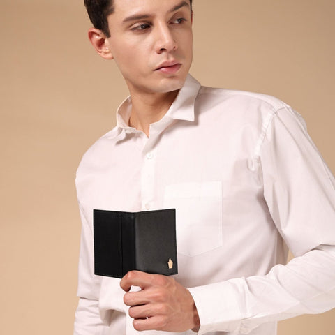 FountainEarth Signature Bifold Mini Leather Wallet for Men - FountainEarth