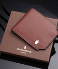 FountainEarth Signature Slim Bifold Leather Wallet for Men - FountainEarth