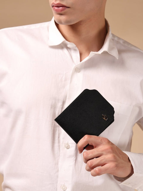 FountainEarth Signature Slim Bifold Leather Wallet for Men - FountainEarth