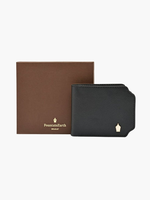FountainEarth Signature Slim Bifold Leather Wallet for Men - FountainEarth