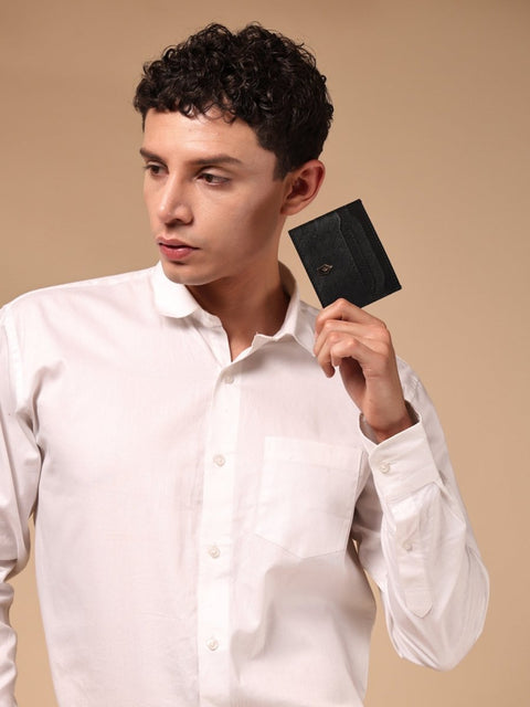 FountainEarth Signature Slim Leather Card Holder for Men - FountainEarth