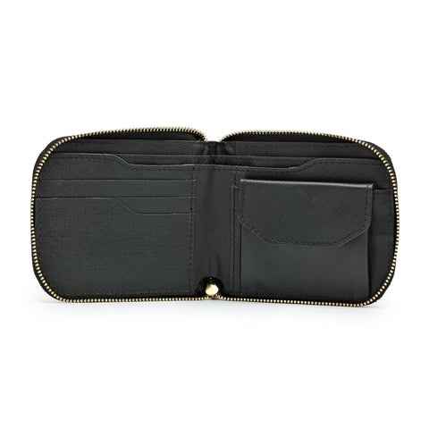 FountainEarth Signature Unisex Compact Zip Leather Wallet - FountainEarth