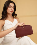 FountainEarth Signature Zip Leather Wallet for Women - FountainEarth