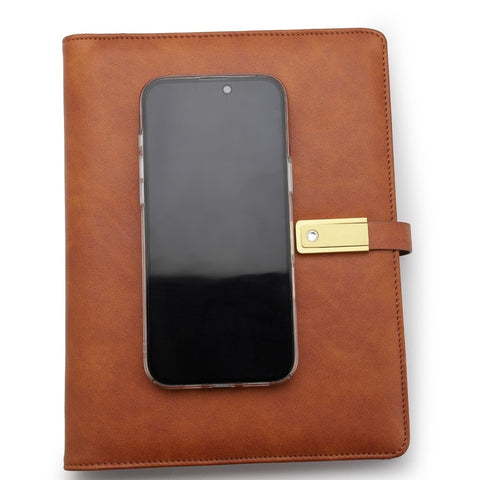 FountainEarth Smart Diary – Tan Edition | Where Craft Meets Innovation - FountainEarth