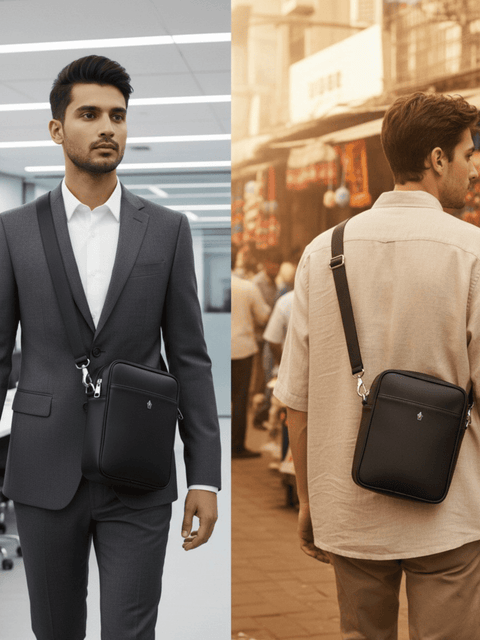 FountainEarth Voyager Crossbody Travel Bag — Sustainable Luxury for Modern Journeys - FountainEarth