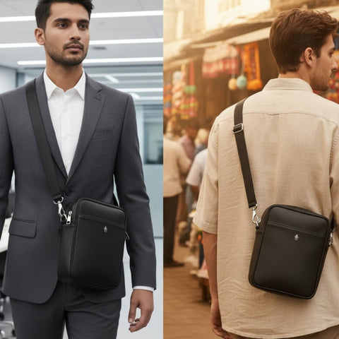 FountainEarth Voyager Crossbody Travel Bag — Sustainable Luxury for Modern Journeys - FountainEarth
