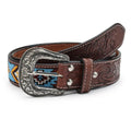 Gaucho Inspired Beaded Leather Belt - FountainEarth